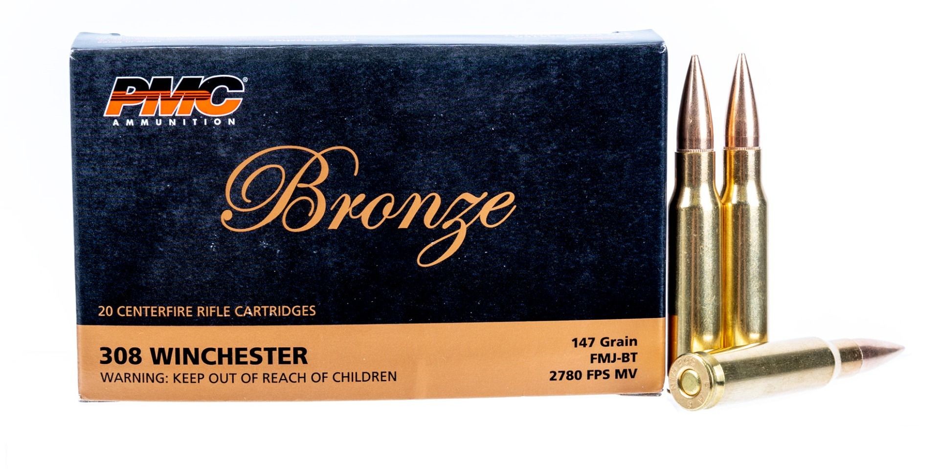 PMC BRZN 308WIN 147GR FMJ-BT20 - 556 Black Friday Promotion